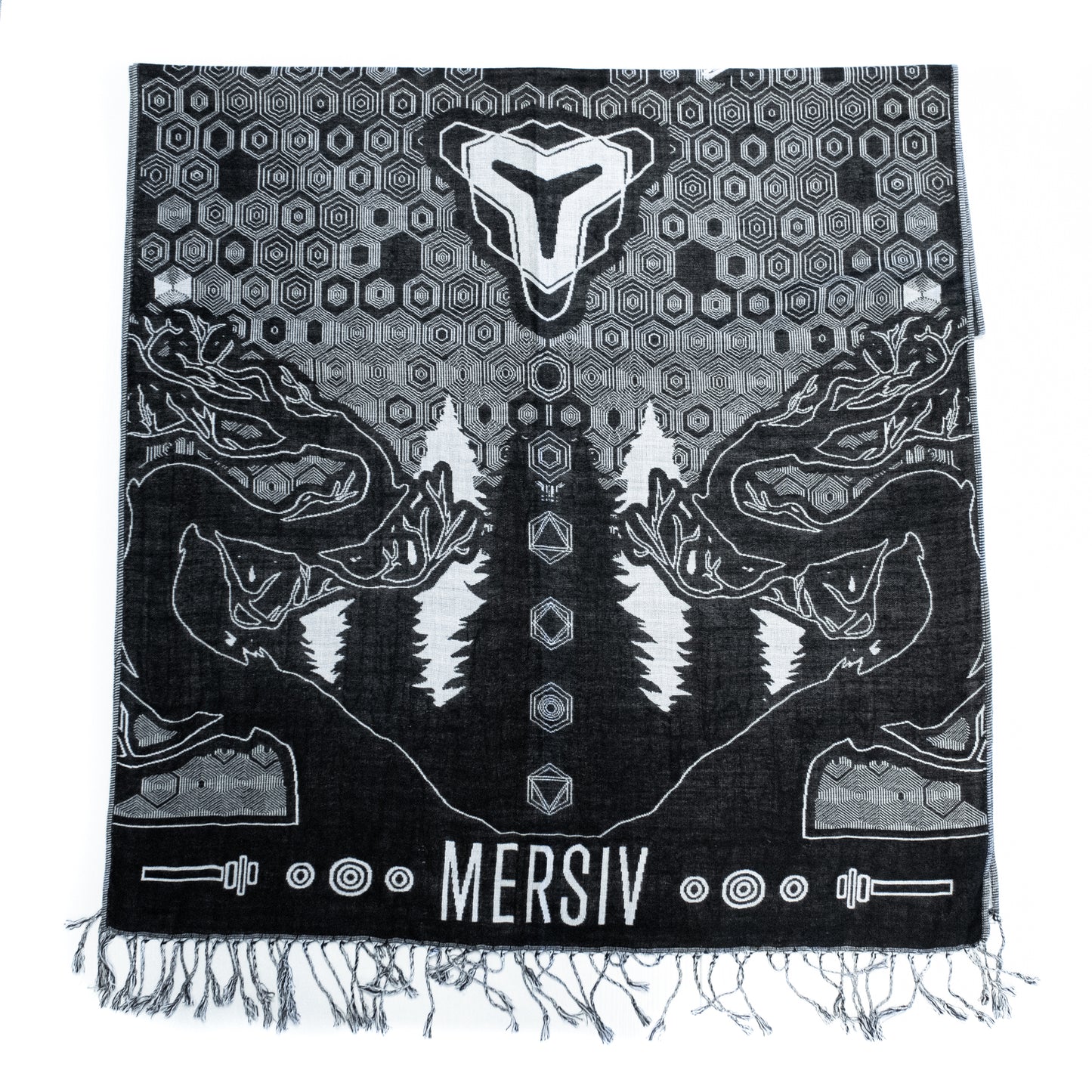 Silver Forest Creature Pashmina