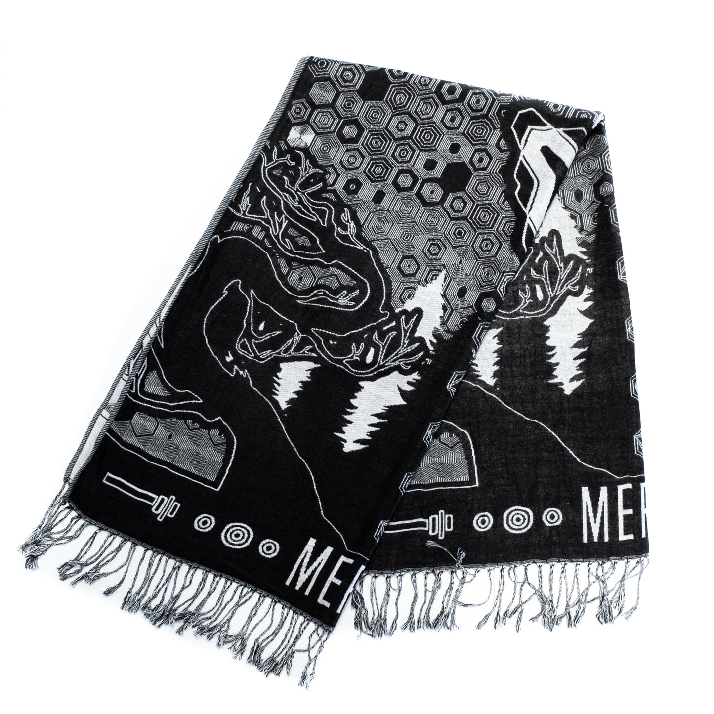 Silver Forest Creature Pashmina